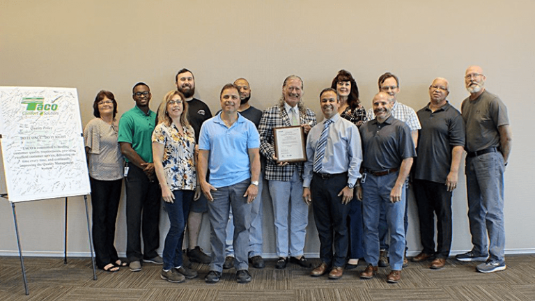 Taco Comfort Solutions Earns ISO 9001 Certification