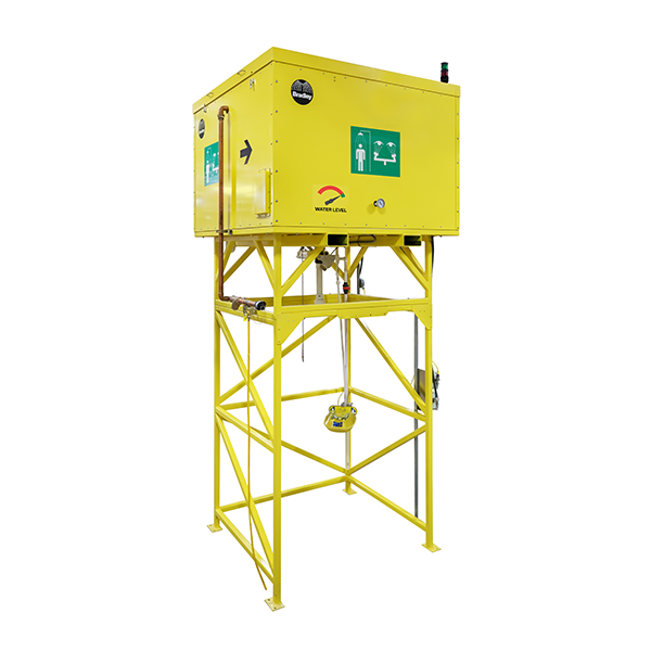 Bradley’s Gravity Fed Safety Showers Ensure Water to Non-Plumbed Worksites