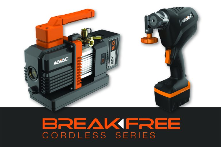 NAVAC Showcases DC Inverter 4-Cylinder Recovery Unit and BreakFree Series™ of Cordless HVAC Tools