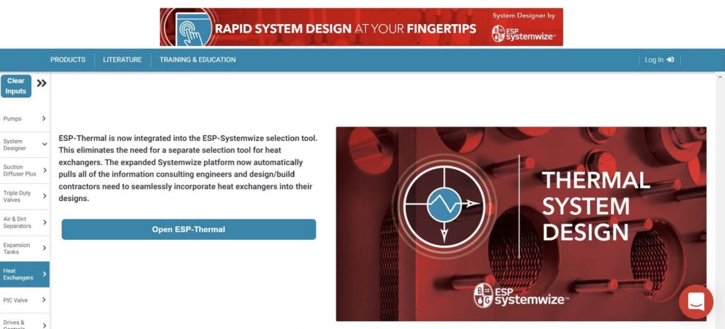 Bell & Gossett Integrates Heat Exchanger Selection Program Into ESP-Systemwize